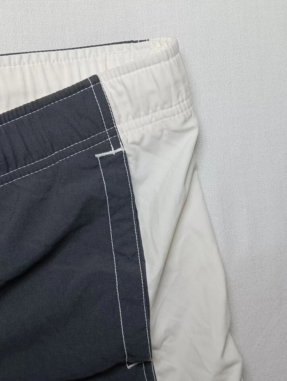 Vintage Nike Mens Paratrooper Board Shorts Medium Charcoal White Cargo